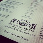 Menu at Firestone Walker