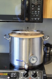 Wort Coming to a Boil