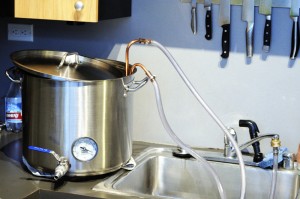 Chilling the Wort with a Copper Chiller