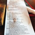 Beer list at Oscar Blues in Longmont