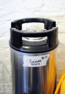 5-gallon corny kegs make excellent Solera vessels.